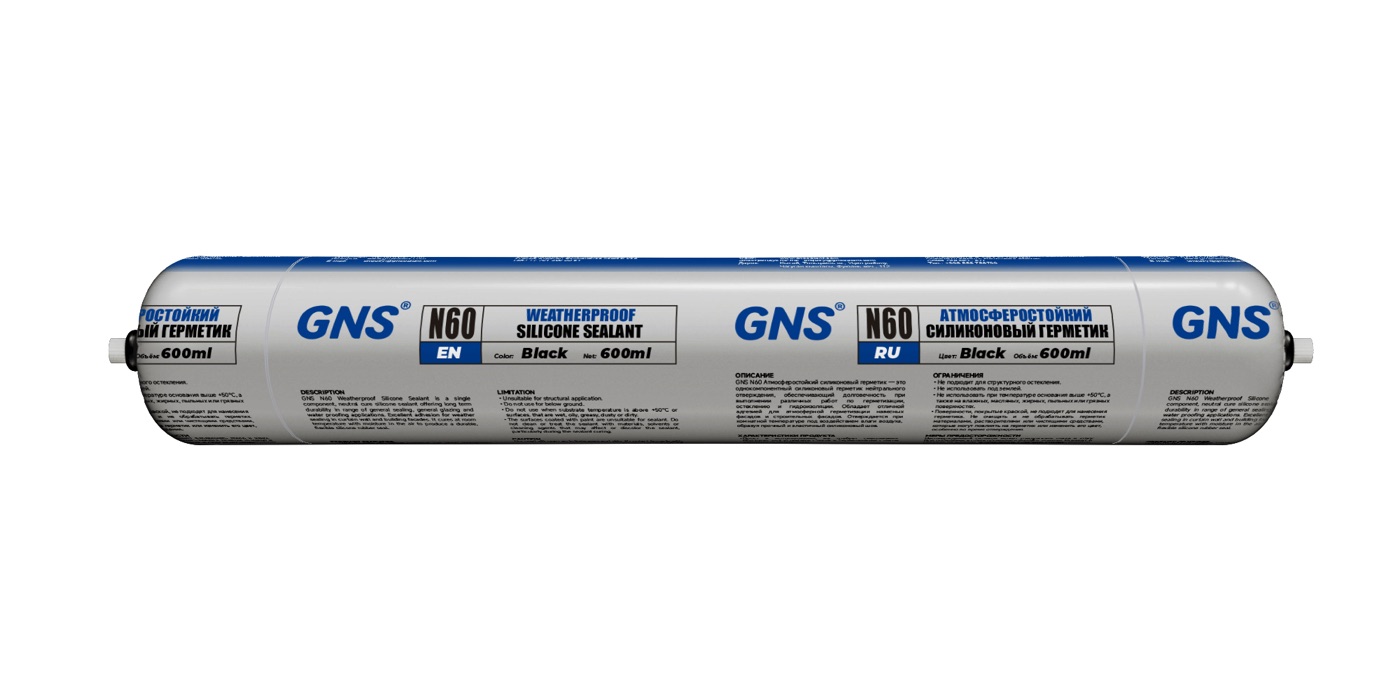 Атмосферостойкий силиконовый герметик GNS N60